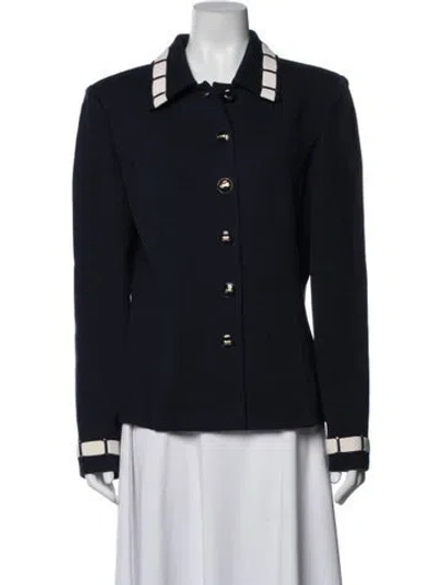 Pre-owned St John Blazer In Blue