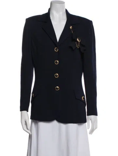 Pre-owned St John Blazer In Blue