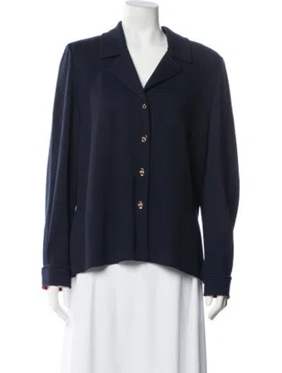 Pre-owned St John Blazer In Blue