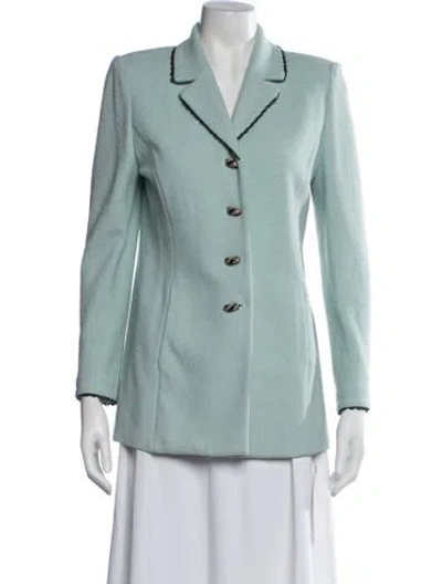 Pre-owned St John Blazer In Blue/green