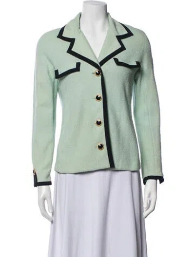 Pre-owned St John Blazer In Blue/green