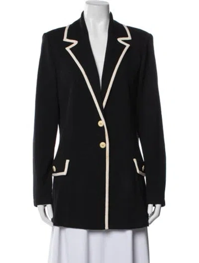 Pre-owned St John Blazer In Blue/white
