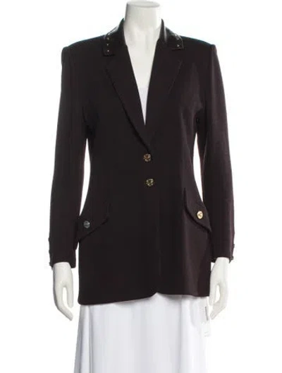 Pre-owned St John Blazer In Brown