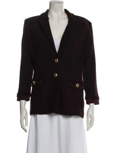Pre-owned St John Blazer In Brown