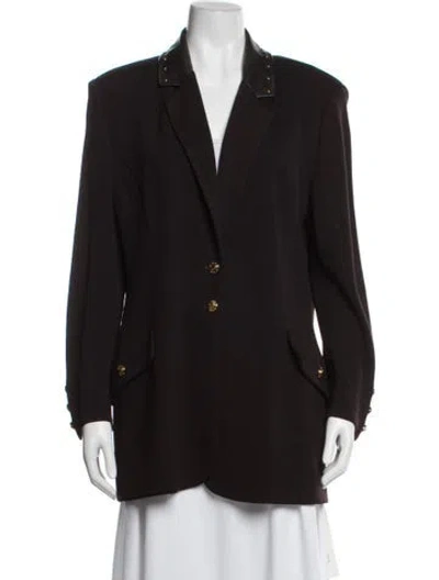 Pre-owned St John Blazer In Brown