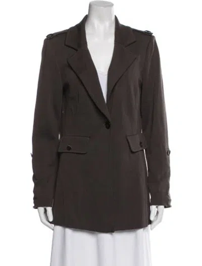 Pre-owned St John Blazer In Brown