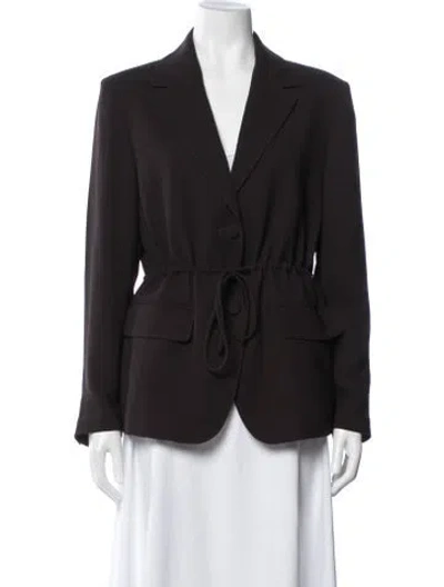 Pre-owned St John Blazer In Brown