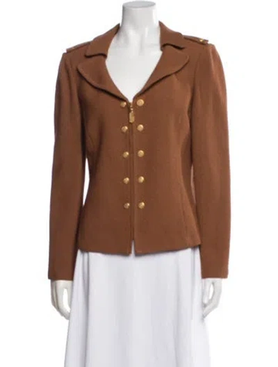 Pre-owned St John Blazer In Brown