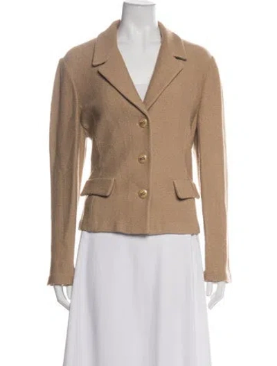 Pre-owned St John Blazer In Brown