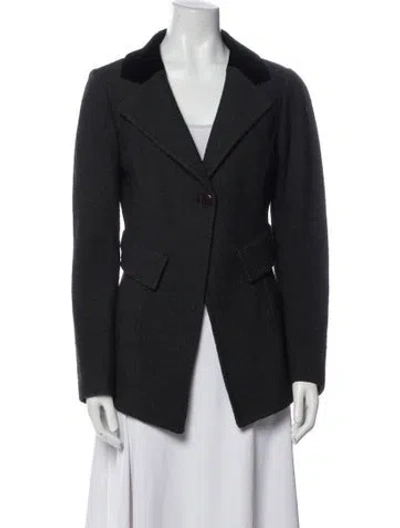 Pre-owned St John Blazer In Gray