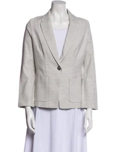 Pre-owned St John Blazer In Gray