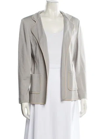 Pre-owned St John Blazer In Gray