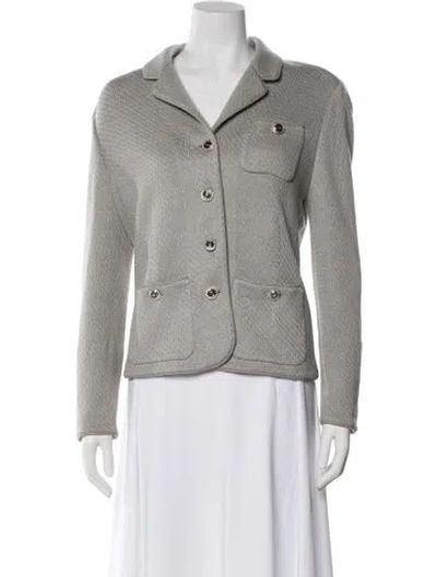 Pre-owned St John Blazer In Gray