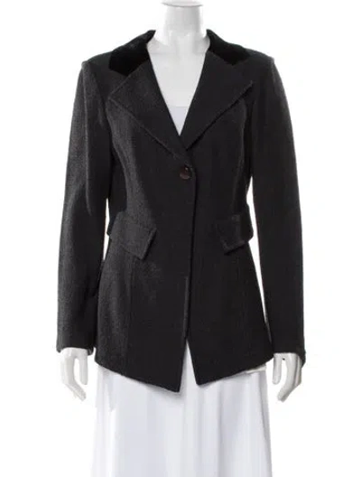 Pre-owned St John Blazer In Gray