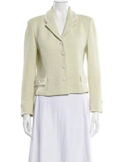 Pre-owned St John Blazer In Green