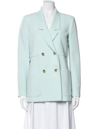 Pre-owned St John Blazer In Green