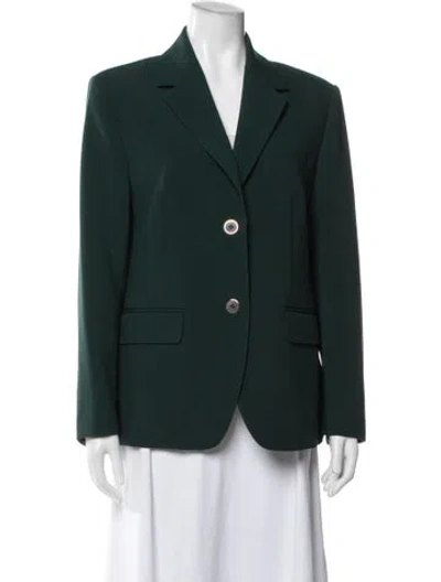 Pre-owned St John Blazer In Green
