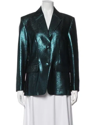 Pre-owned St John Blazer In Green