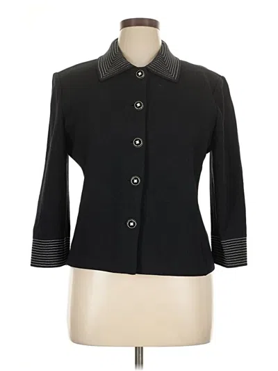 Pre-owned St John Blazer Jacket In Black