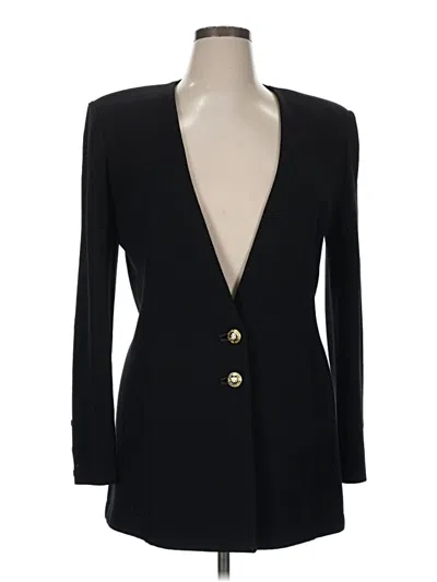 Pre-owned St John Blazer Jacket In Black