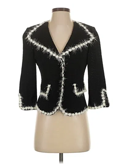 Pre-owned St John Blazer Jacket In Black