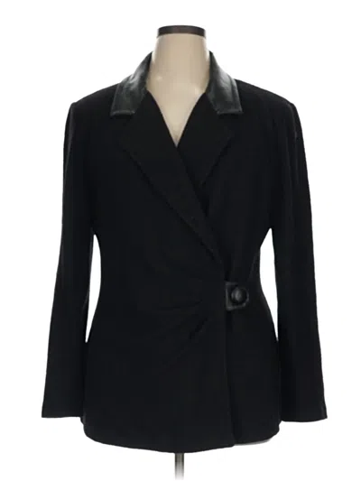 Pre-owned St John Blazer Jacket In Black