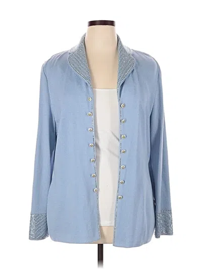 Pre-owned St John Blazer Jacket In Blue