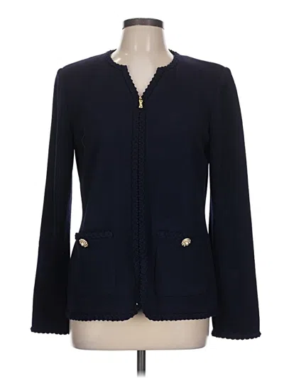 Pre-owned St John Blazer Jacket In Blue