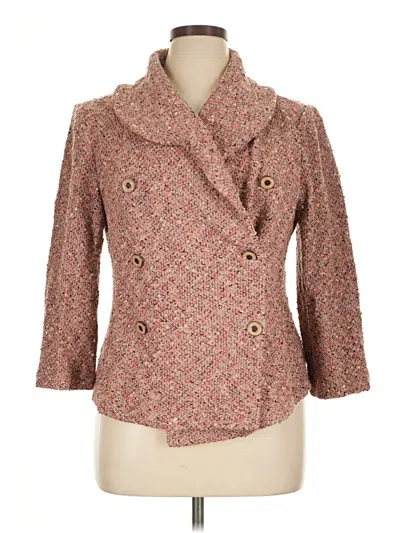Pre-owned St John Blazer Jacket In Brown