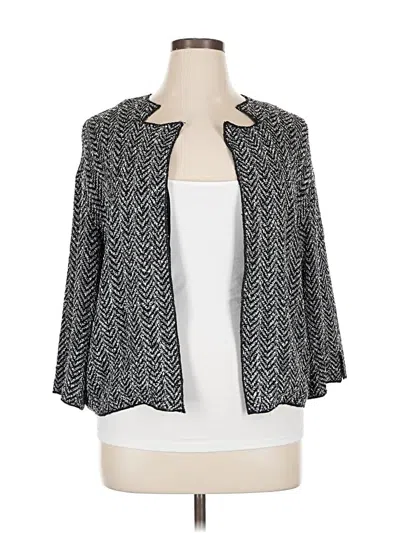 Pre-owned St John Blazer Jacket In Gray