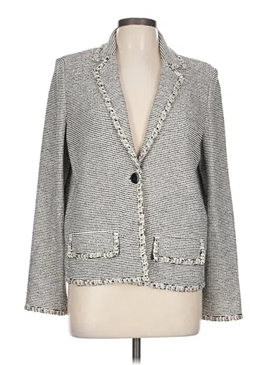 Pre-owned St John Blazer Jacket In Gray