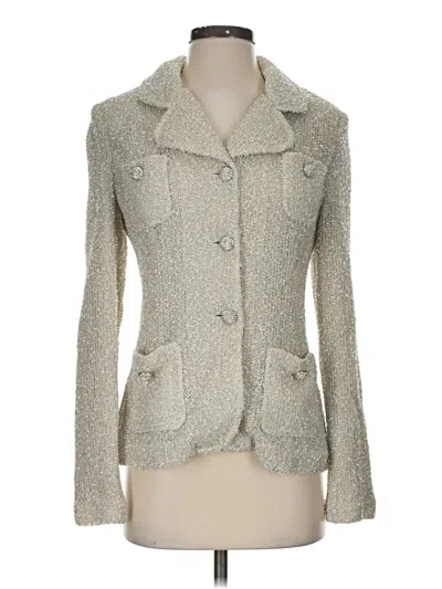 Pre-owned St John Blazer Jacket In Gray