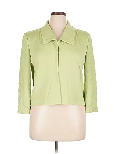 Pre-owned St John Blazer Jacket In Green