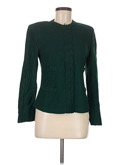 Pre-owned St John Blazer Jacket In Green