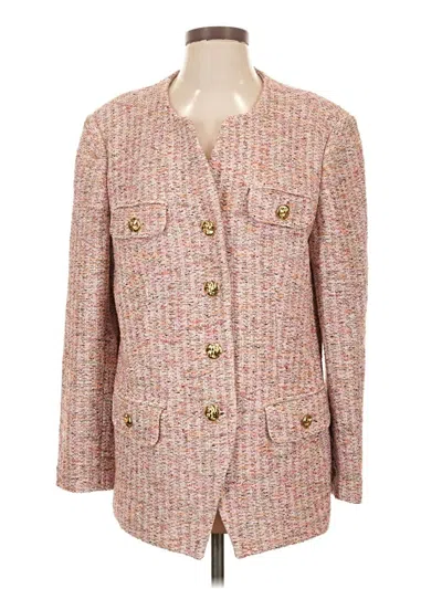 Pre-owned St John Blazer Jacket In Pink