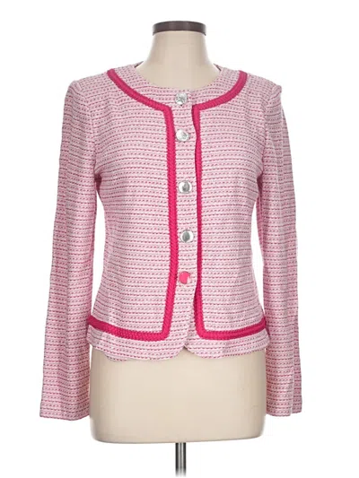 Pre-owned St John Blazer Jacket In Pink
