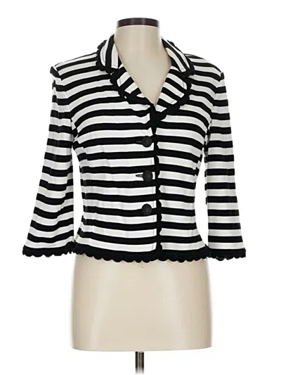 Pre-owned St John Blazer Jacket In White