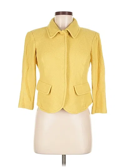 Pre-owned St John Blazer Jacket In Yellow