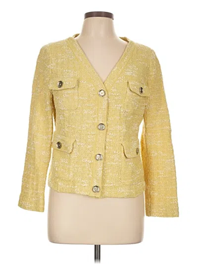Pre-owned St John Blazer Jacket In Yellow