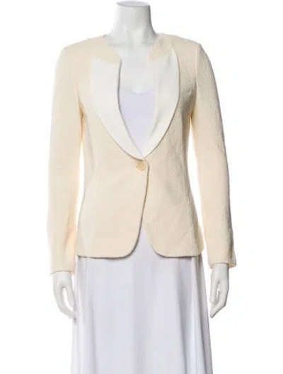 Pre-owned St John Blazer In Neutral