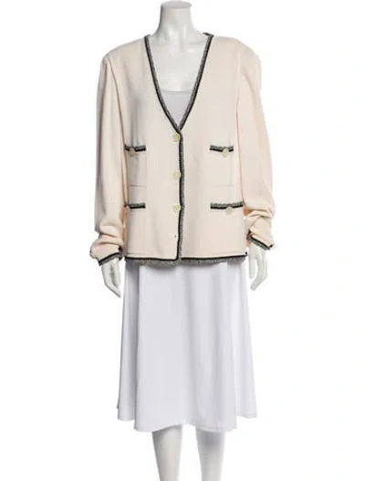 Pre-owned St John Blazer In Neutral