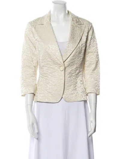 Pre-owned St John Blazer In Neutral