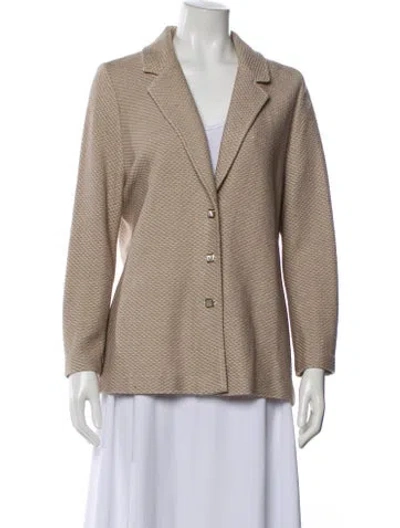 Pre-owned St John Blazer In Neutral