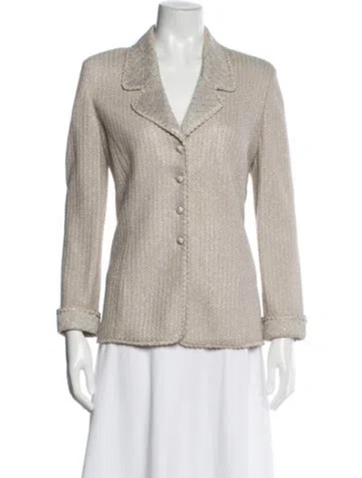 Pre-owned St John Blazer In Neutral