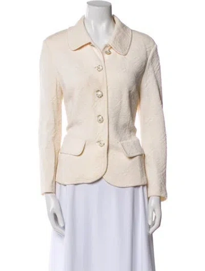 Pre-owned St John Blazer In Neutral