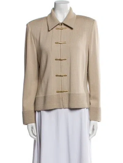 Pre-owned St John Blazer In Neutral
