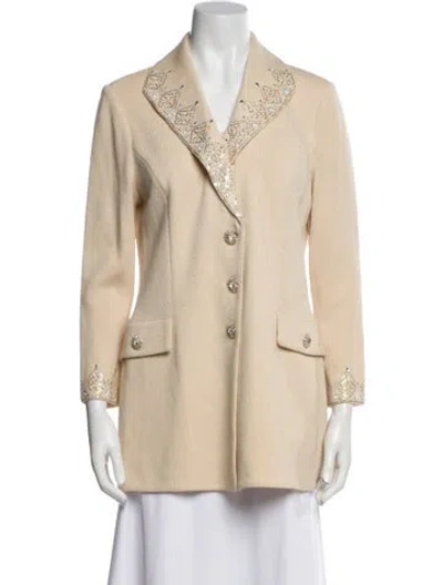 Pre-owned St John Blazer In Neutral