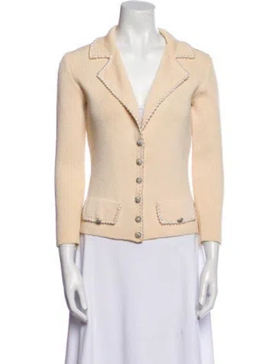 Pre-owned St John Blazer In Neutral