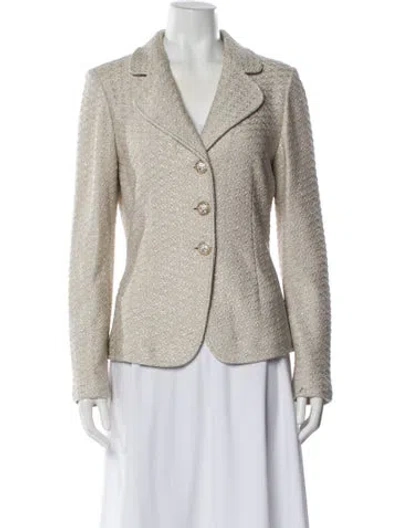 Pre-owned St John Blazer In Neutral