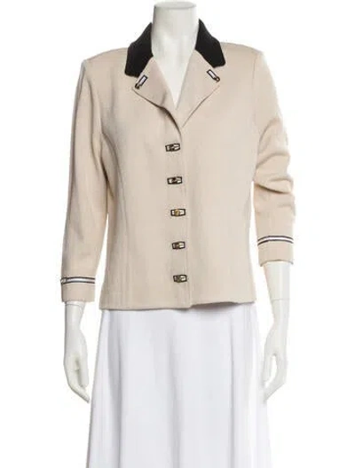Pre-owned St John Blazer In Neutral
